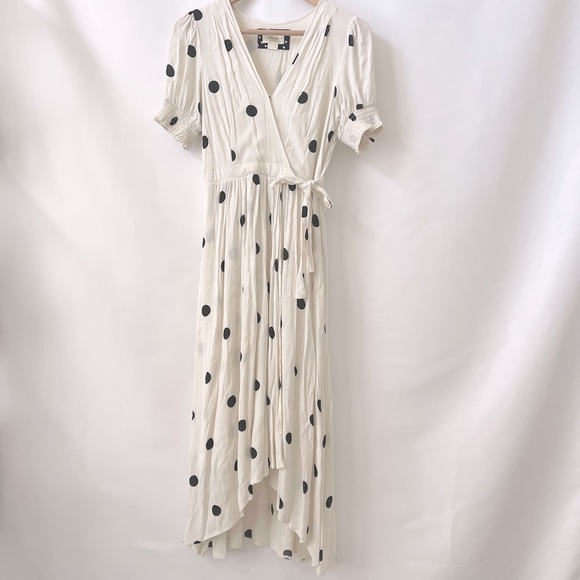 Anthropologie Breanna Wrap Polka Dot Dress - Picture 7 of 13